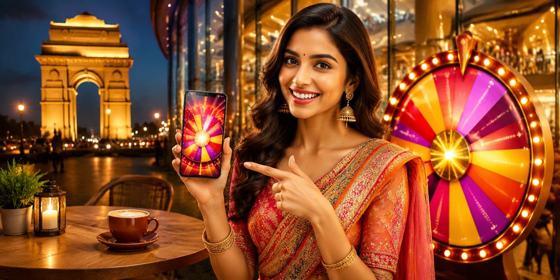 Roulette table and player in Delhi casino scene